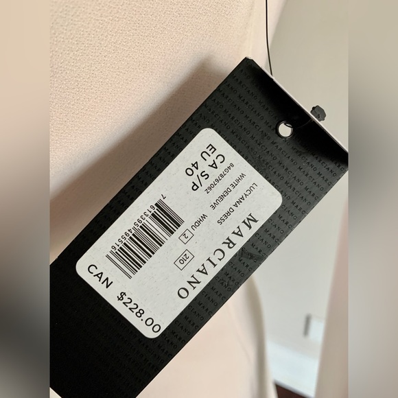 NWT Marciano Lilyana Strapless Crystal Dress in Cream - Picture 9 of 9